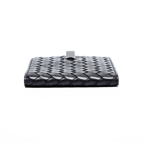BOTTEGA VENETA INTRECCIATO leather Bifold Wallet black WS 22200