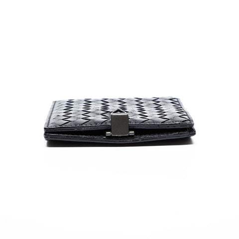 BOTTEGA VENETA INTRECCIATO leather Bifold Wallet black WS 22200
