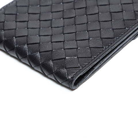 BOTTEGA VENETA INTRECCIATO leather Bifold Wallet black WS 22200