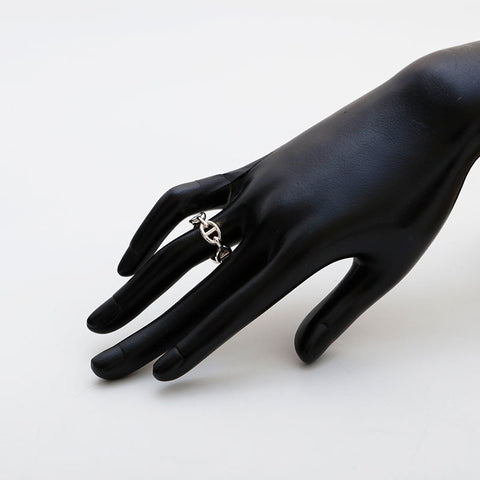 HERMES 925 Chaine d'Ancre Shine 51 2023 Bague Argent WS22201