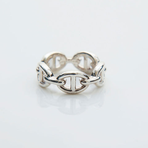 HERMES 925 Chaine d'Ancre Shine 51 2023 Ring Silver WS22201