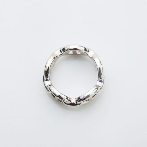 HERMES 925 Chaine d'Ancre Shine 51 2023 Bague Argent WS22201
