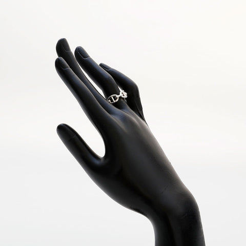 HERMES 925 Chaine d'Ancre Shine 51 2023 Bague Argent WS22201