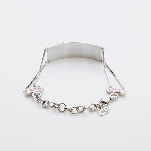 Christian Dior Trotter plate bracelet Silver WS22207