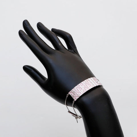 Christian Dior Trotter plate bracelet Silver WS22207