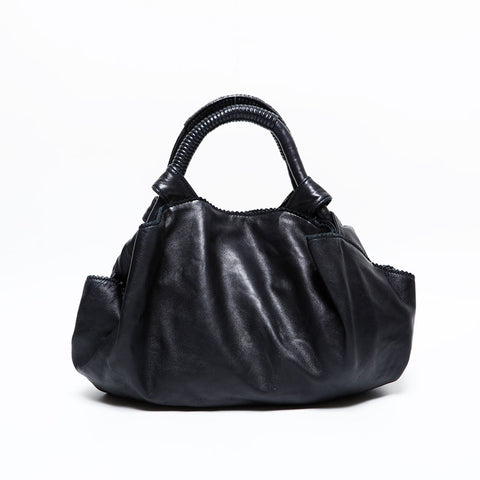 ロエベ LOEWE レザー アナグラム ナッパ アイレ ハンドバッグ ブラック WS22213