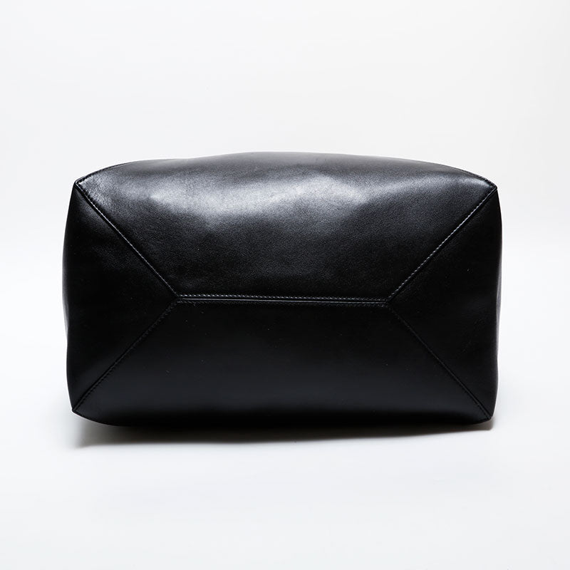 LOEWE ブラック レザートートバッグ LOEWE ブラックレザー パズルトートバッグ 極美品 ロエベ LOEWE レザー