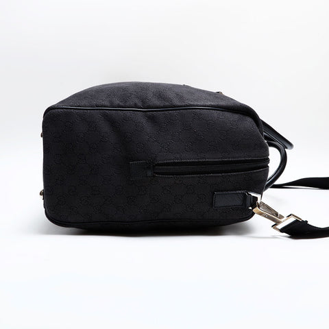 極美品 グッチ GUCCI GGキャンバス 2way ボストンバッグ ブラック WS22215