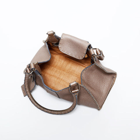 フェンディ FENDI レザー セレリア ショルダーバッグ ゴールド WS22217