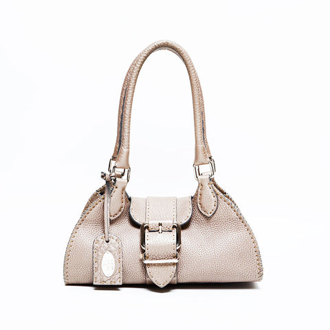 フェンディ FENDI レザー セレリア ショルダーバッグ ゴールド WS22217