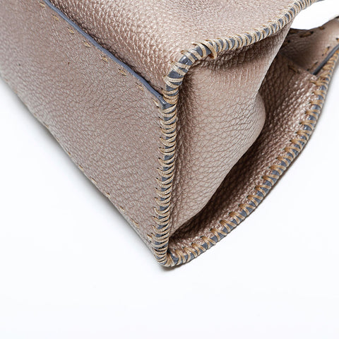 フェンディ FENDI レザー セレリア ショルダーバッグ ゴールド WS22217
