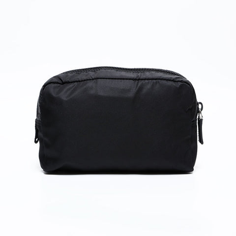 極美品 プラダ PRADA ナイロン トライアングル ロゴ ポーチ ブラック WS22220