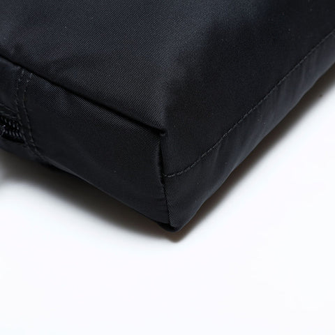 極美品 プラダ PRADA ナイロン トライアングル ロゴ ポーチ ブラック WS22220