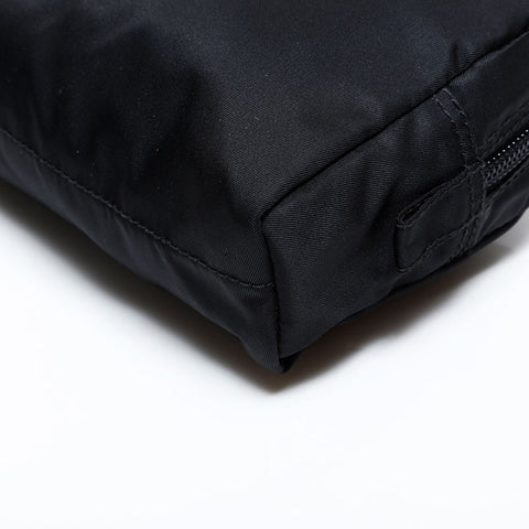 PRADA Nylon Triangle Logo Pouch black WS22220