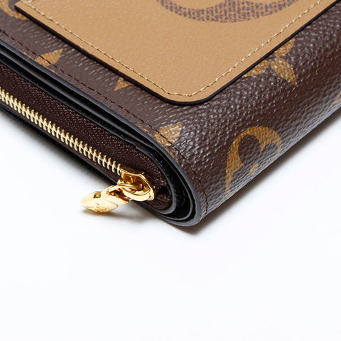 ルイ・ヴィトン LOUIS VUITTON ポルトフォイユ・ルー 二つ折り財布 ブラウン WS22221