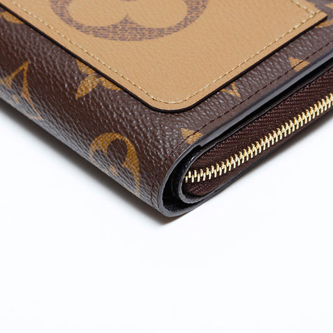 ルイ・ヴィトン LOUIS VUITTON ポルトフォイユ・ルー 二つ折り財布 ブラウン WS22221