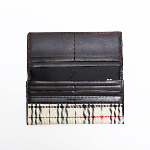 バーバリー BURBERRY ノバチェック 長財布 ベージュ WS22222