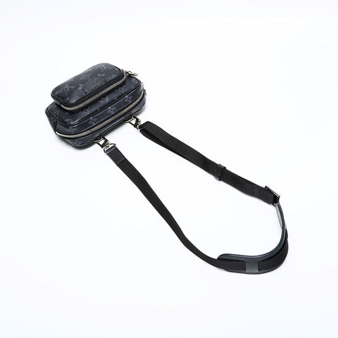 ルイ・ヴィトン LOUIS VUITTON タイガ ラマ アウトドア ポシェット ショルダーバッグ ブラック WS22224
