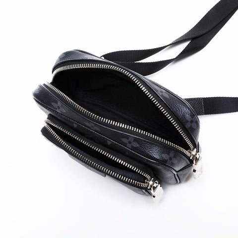 ルイ・ヴィトン LOUIS VUITTON タイガ ラマ アウトドア ポシェット ショルダーバッグ ブラック WS22224