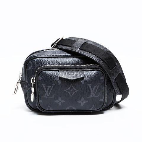 ルイ・ヴィトン LOUIS VUITTON タイガ ラマ アウトドア ポシェット ショルダーバッグ ブラック WS22224