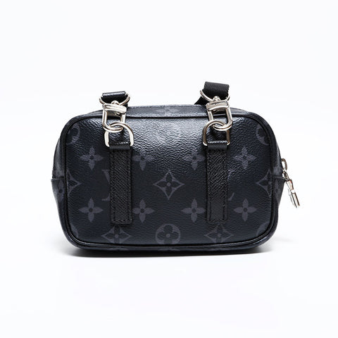 ルイ・ヴィトン LOUIS VUITTON タイガ ラマ アウトドア ポシェット ショルダーバッグ ブラック WS22224