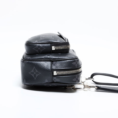 ルイ・ヴィトン LOUIS VUITTON タイガ ラマ アウトドア ポシェット ショルダーバッグ ブラック WS22224
