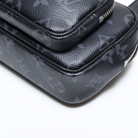 ルイ・ヴィトン LOUIS VUITTON タイガ ラマ アウトドア ポシェット ショルダーバッグ ブラック WS22224