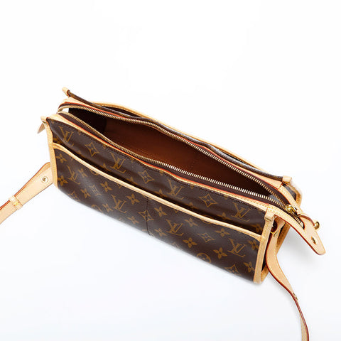 LOUIS VUITTON 2005 Monogram Popincourt Long Shoulder Bag Brown WS22226