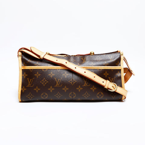 LOUIS VUITTON 2005 Monogram Popincourt Long Shoulder Bag Brown WS22226