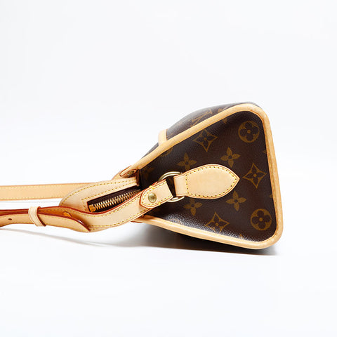 LOUIS VUITTON 2005 Monogram Popincourt Long Shoulder Bag Brown WS22226