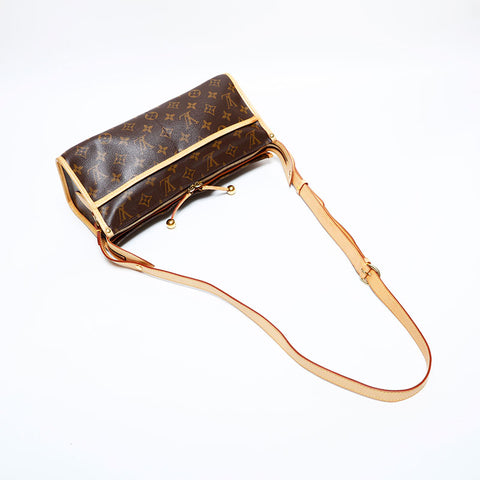 LOUIS VUITTON 2005 Monogram Popincourt Long Shoulder Bag Brown WS22226