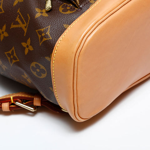 ルイ・ヴィトン LOUIS VUITTON 1998年製 モノグラム モンスリMM リュック・デイパック ブラウン WS22227