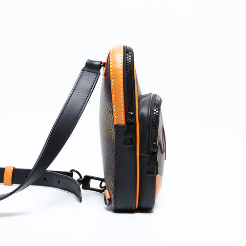 ルイ・ヴィトン LOUIS VUITTON NIGO コラボ ダミエジャイアント アマゾン スリング ショルダーバッグ ブラウン WS22228