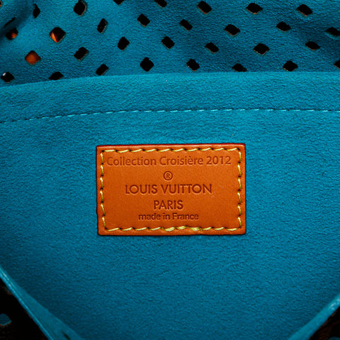 LOUIS VUITTON 2011 Monogram Monogram Floret Saumur Shoulder Bag Brown WS22230