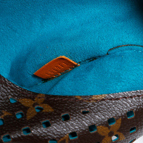 LOUIS VUITTON 2011 Monogram Monogram Floret Saumur Shoulder Bag Brown WS22230