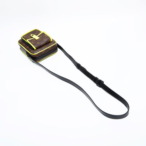 LOUIS VUITTON Monogram Christopher Wearable Wallet Shoulder Bag Brown WS22231