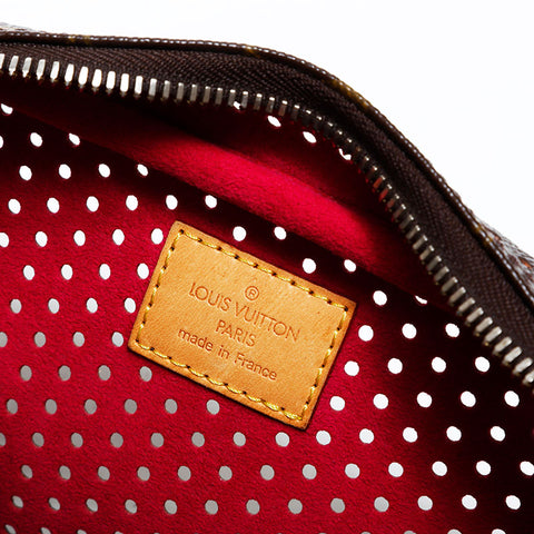 LOUIS VUITTON 2006 Monogram Perfo Mini Trocadero Shoulder Bag Brown WS22232