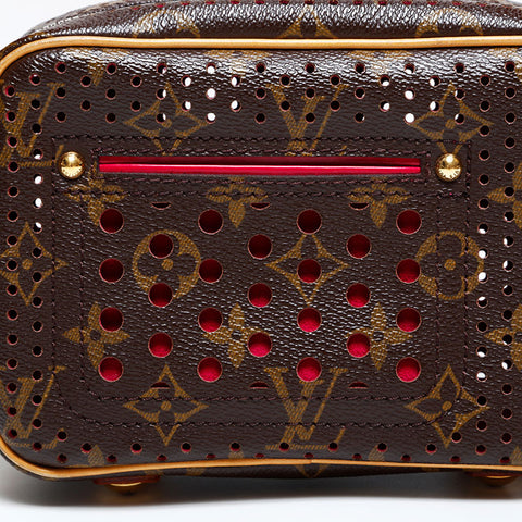 LOUIS VUITTON 2006 Monogram Perfo Mini Trocadero Shoulder Bag Brown WS22232