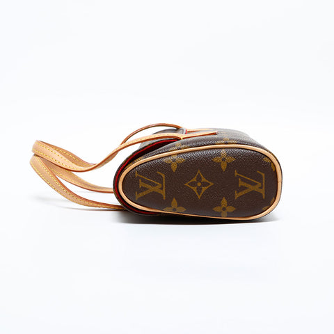 ルイ・ヴィトン LOUIS VUITTON 2002年製 ソナチネ モノグラム ハンドバッグ ブラウン WS22233