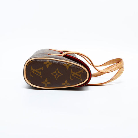 ルイ・ヴィトン LOUIS VUITTON 2002年製 ソナチネ モノグラム ハンドバッグ ブラウン WS22233