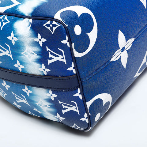 LOUIS VUITTON 2020 Speedy Bandouliere 30 LV Escale Boston bag blue WS22234