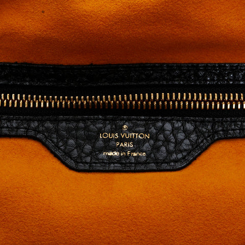 極美品 ルイ・ヴィトン LOUIS VUITTON 2007年製 モノグラムデニム XL ハンドバッグ ブラック WS22237