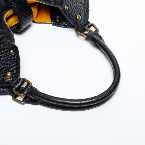 極美品 ルイ・ヴィトン LOUIS VUITTON 2007年製 モノグラムデニム XL ハンドバッグ ブラック WS22237