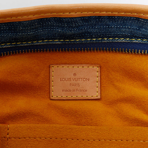 極美品 ルイ・ヴィトン LOUIS VUITTON 2007年製 モノグラムデニム ネオカヴィ MM ハンドバッグ ネイビー WS22238