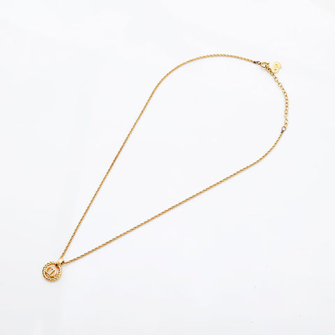 Christian Dior CD logo Necklace gold WS22241