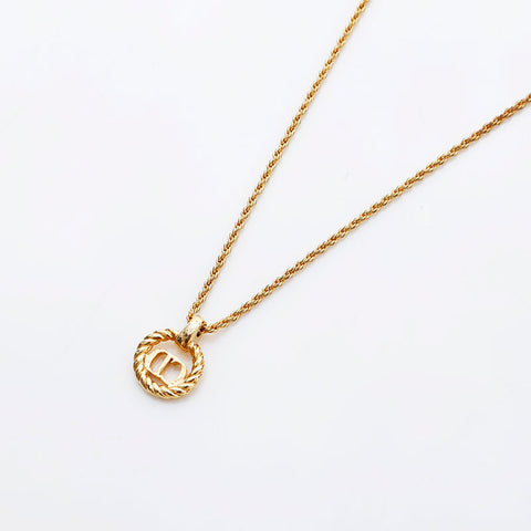 Christian Dior CD logo Necklace gold WS22241