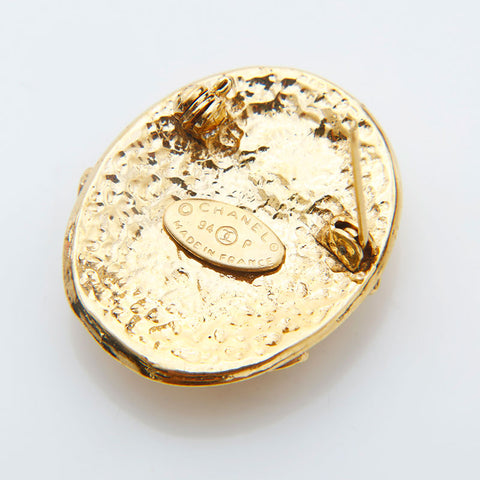 CHANEL 94P COCO Mark Brooch gold WS22242