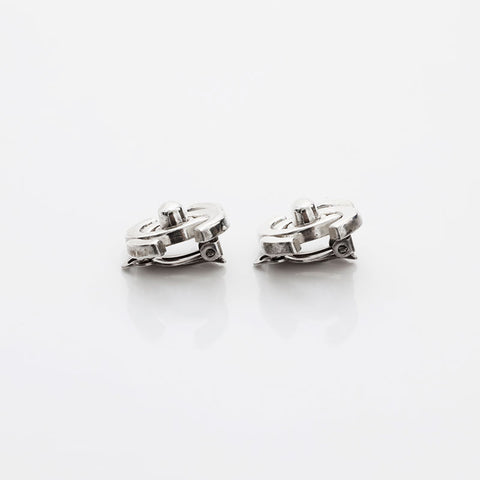 CHANEL 96P Turn Lock Earring Silver WS22244