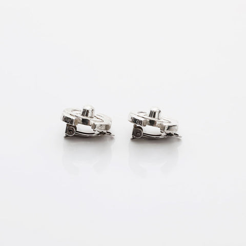 CHANEL 96P Turn Lock Earring Silver WS22244