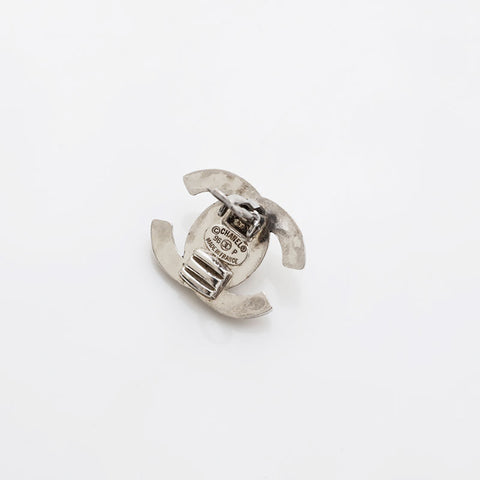 CHANEL 96P Turn Lock Earring Silver WS22244